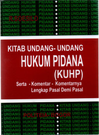 Kitab Undang-undang Hukum Pidana