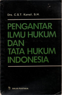 Pengantar Ilmu Hukum dan Tata Hukum Indonesia