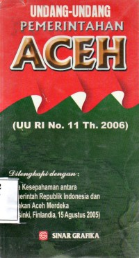 Image of Undang-undang Pemerintahan Aceh