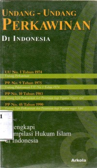 Undang-undang Perkawinan Di Indonesia